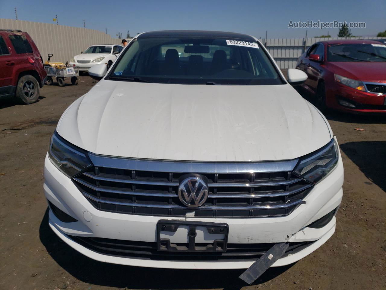 2019 Volkswagen Jetta S White vin: 3VWCB7BU9KM139525