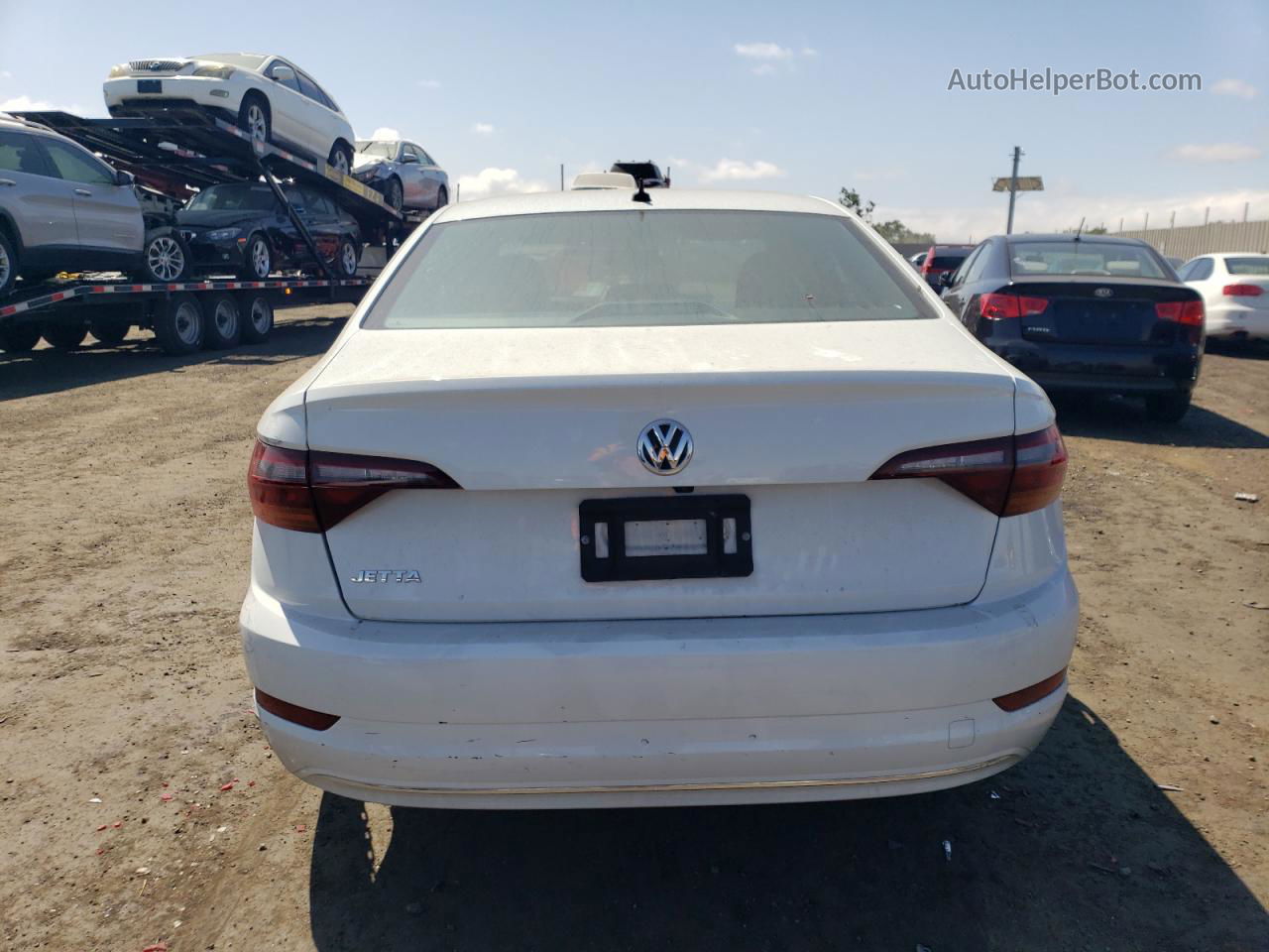 2019 Volkswagen Jetta S White vin: 3VWCB7BU9KM139525