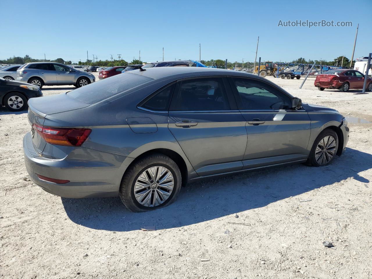 2019 Volkswagen Jetta S Серый vin: 3VWCB7BU9KM169382