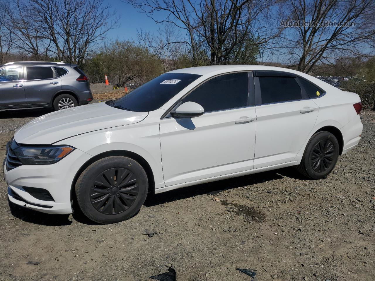 2019 Volkswagen Jetta S White vin: 3VWCB7BU9KM190054