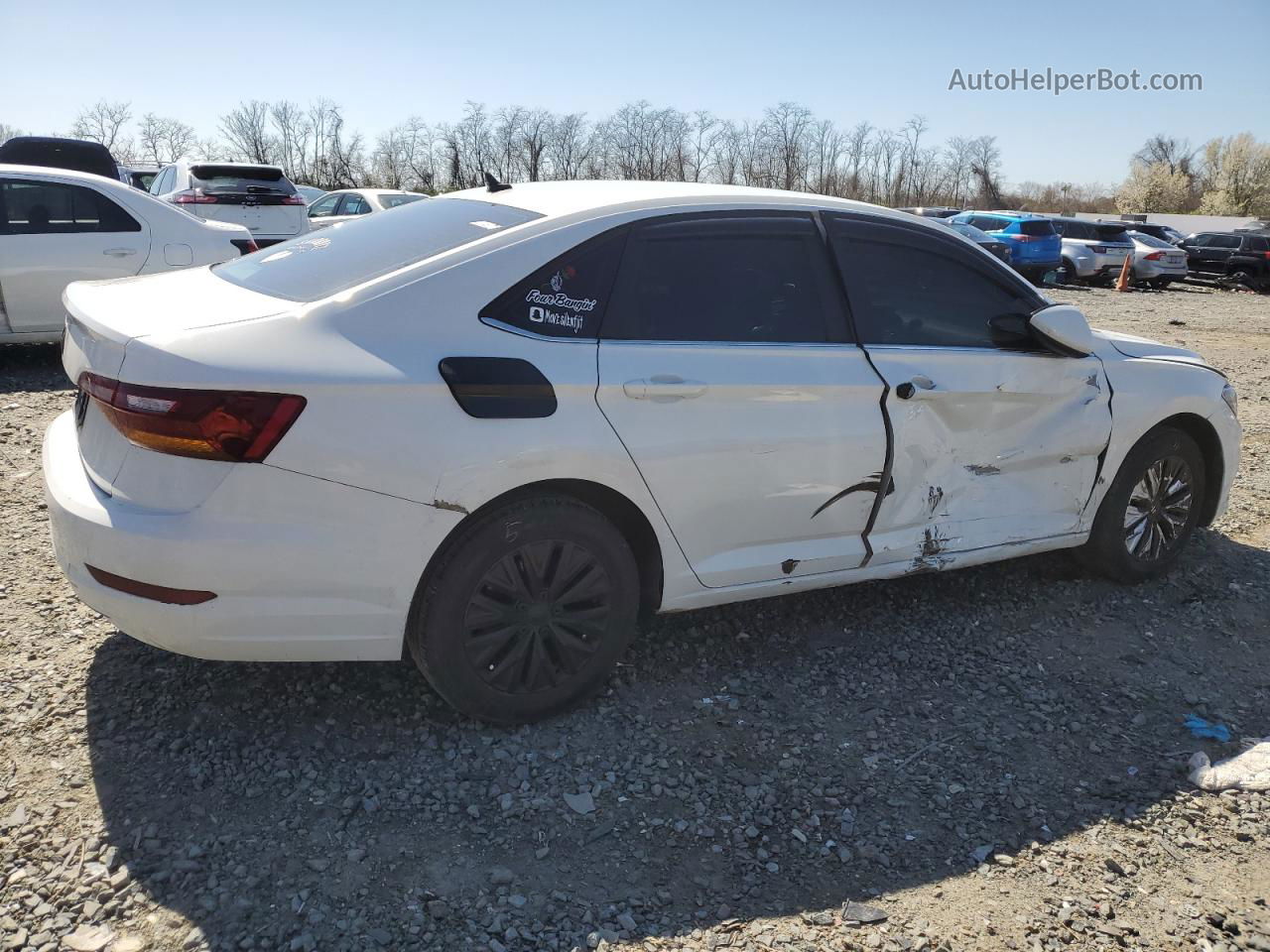 2019 Volkswagen Jetta S White vin: 3VWCB7BU9KM190054