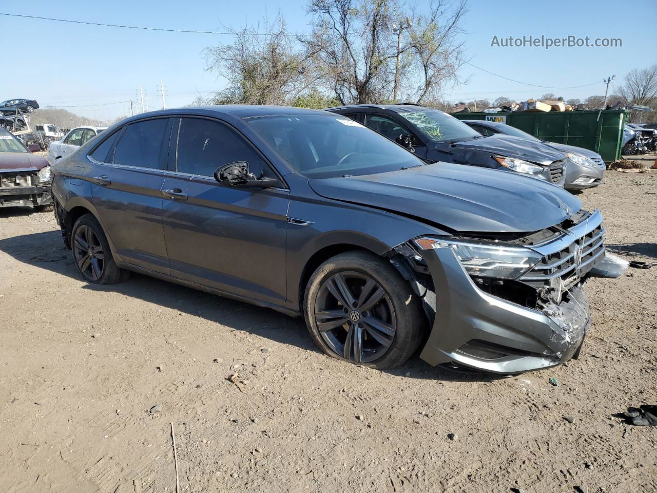 2019 Volkswagen Jetta S Gray vin: 3VWCB7BU9KM200128