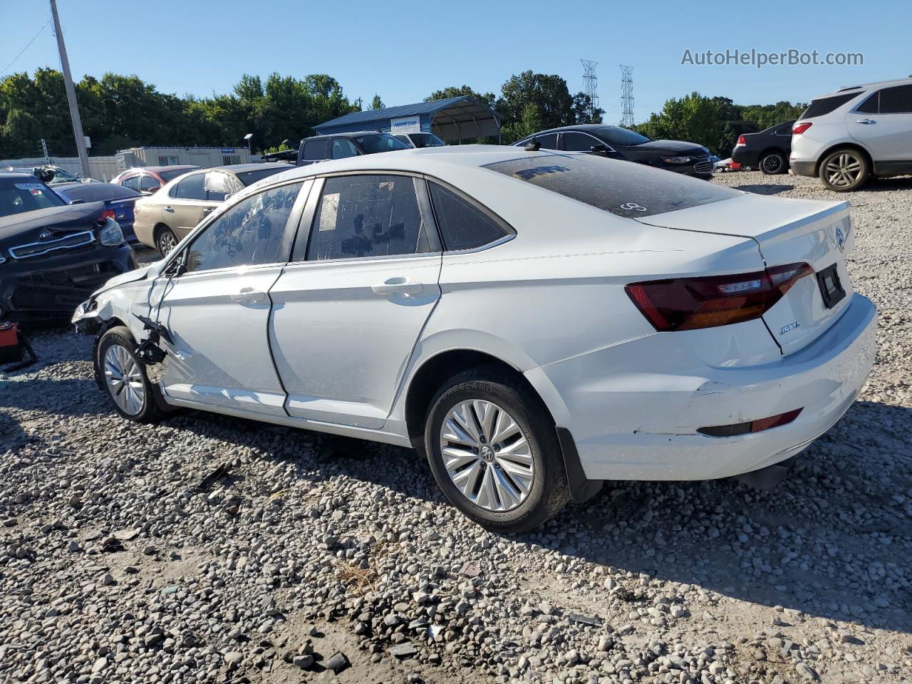 2019 Volkswagen Jetta S White vin: 3VWCB7BU9KM237258