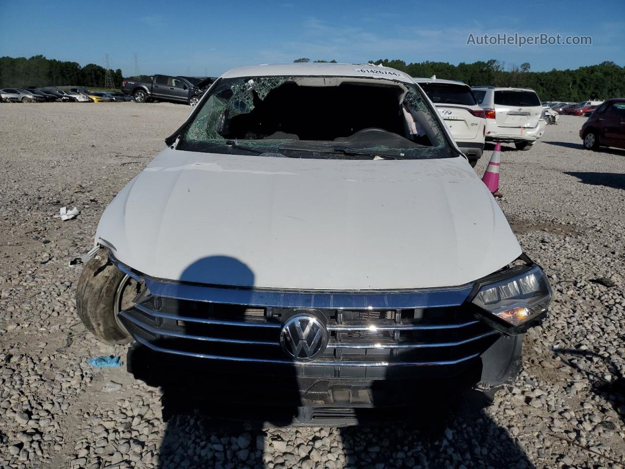 2019 Volkswagen Jetta S White vin: 3VWCB7BU9KM237258