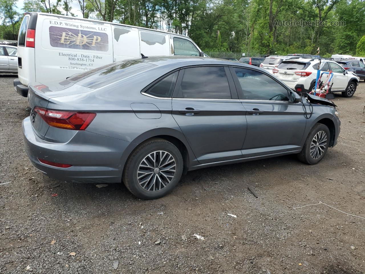 2019 Volkswagen Jetta S Gray vin: 3VWCB7BUXKM126198