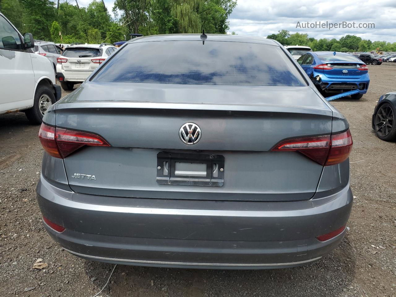 2019 Volkswagen Jetta S Gray vin: 3VWCB7BUXKM126198