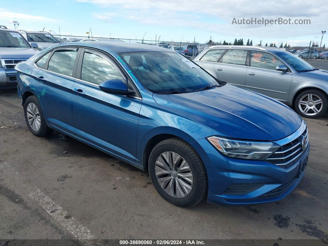 2019 Volkswagen Jetta 1.4t R-line/1.4t S/1.4t Se Blue vin: 3VWCB7BUXKM194162