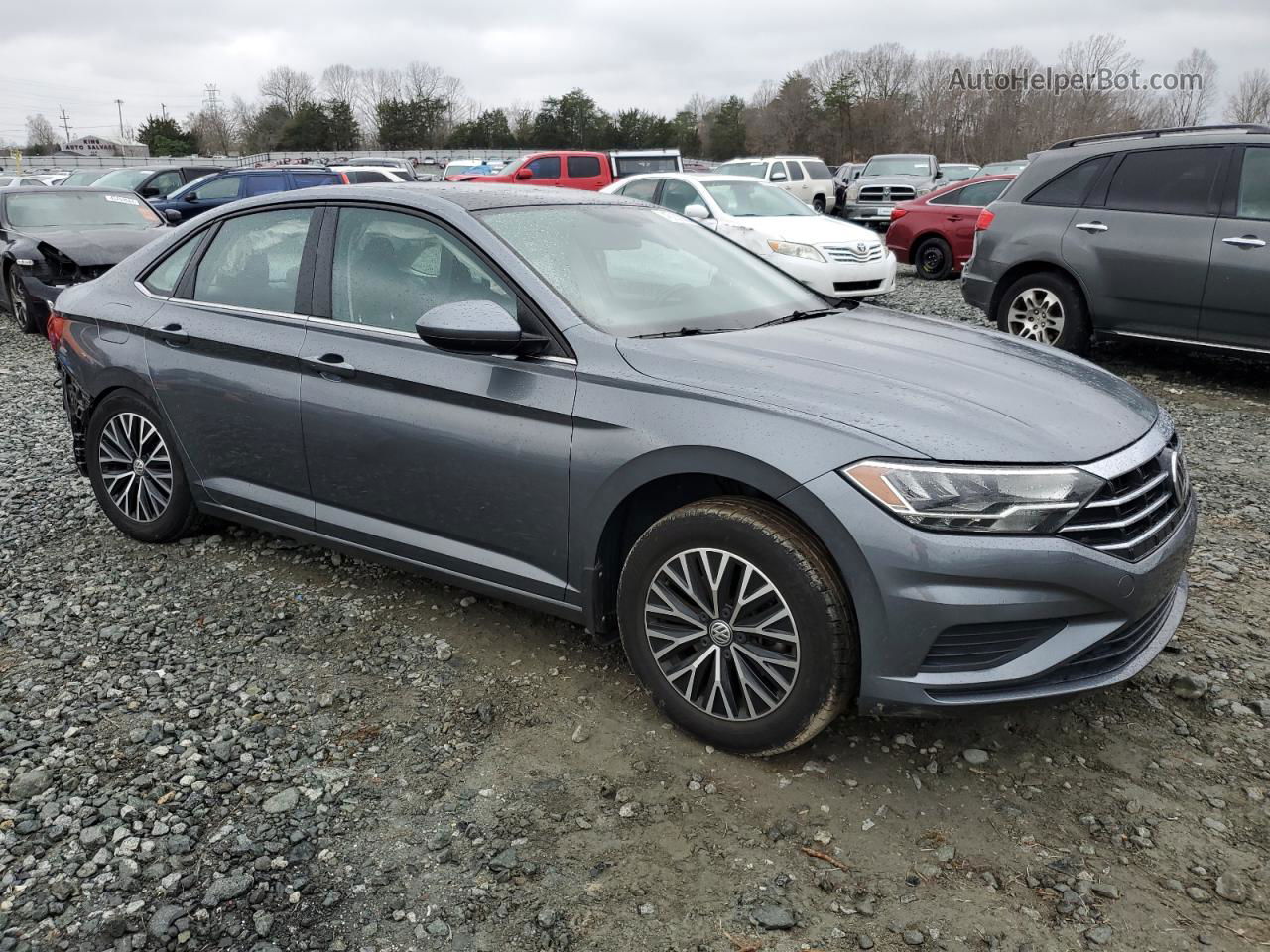 2019 Volkswagen Jetta S Gray vin: 3VWCB7BUXKM212482