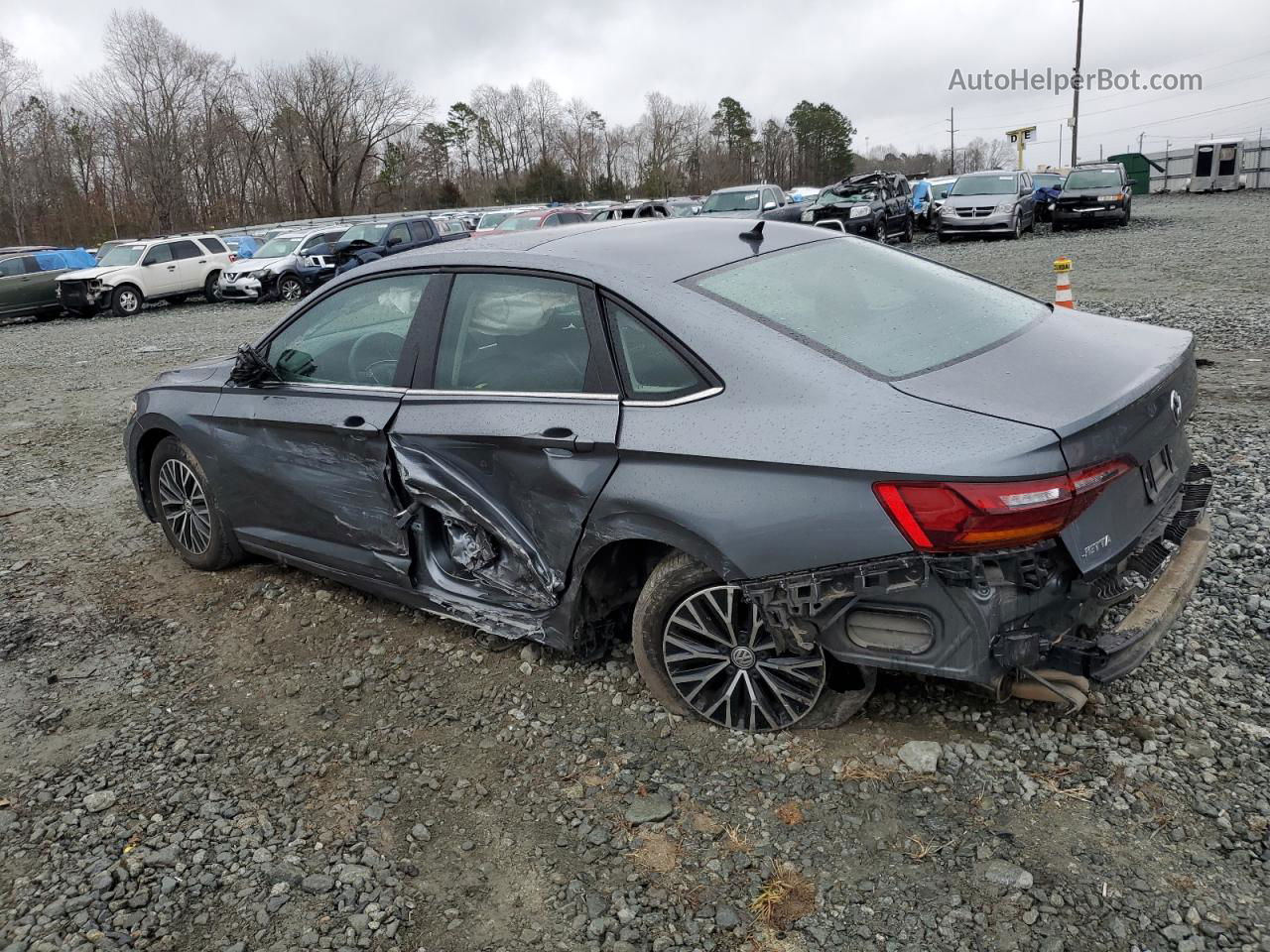 2019 Volkswagen Jetta S Gray vin: 3VWCB7BUXKM212482