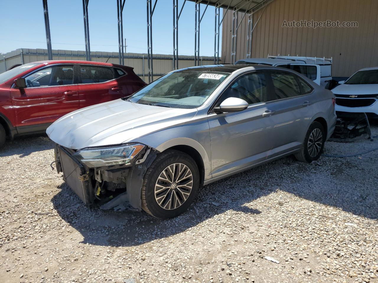 2019 Volkswagen Jetta S Gray vin: 3VWCB7BUXKM231100