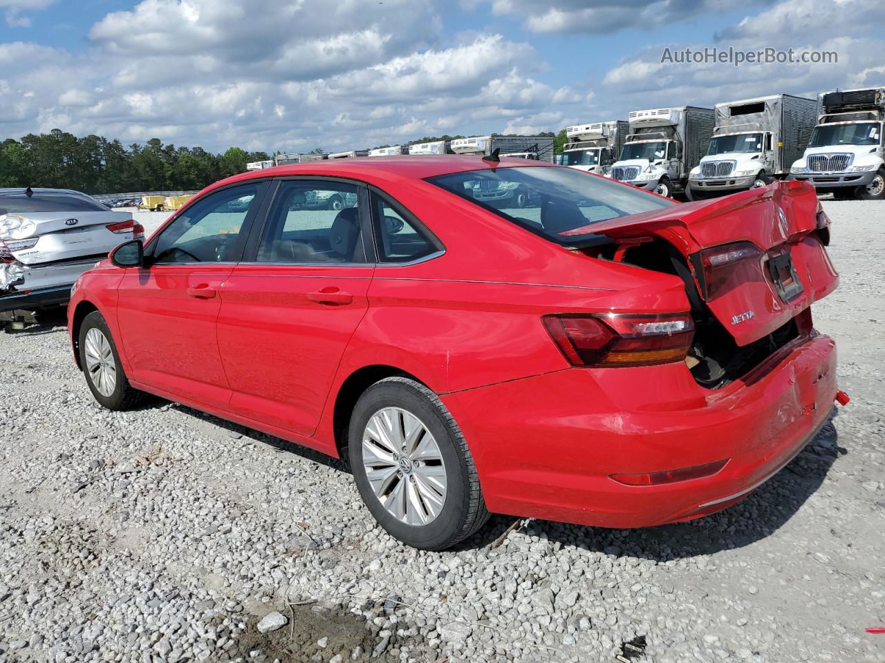 2019 Volkswagen Jetta S Red vin: 3VWCB7BUXKM237219