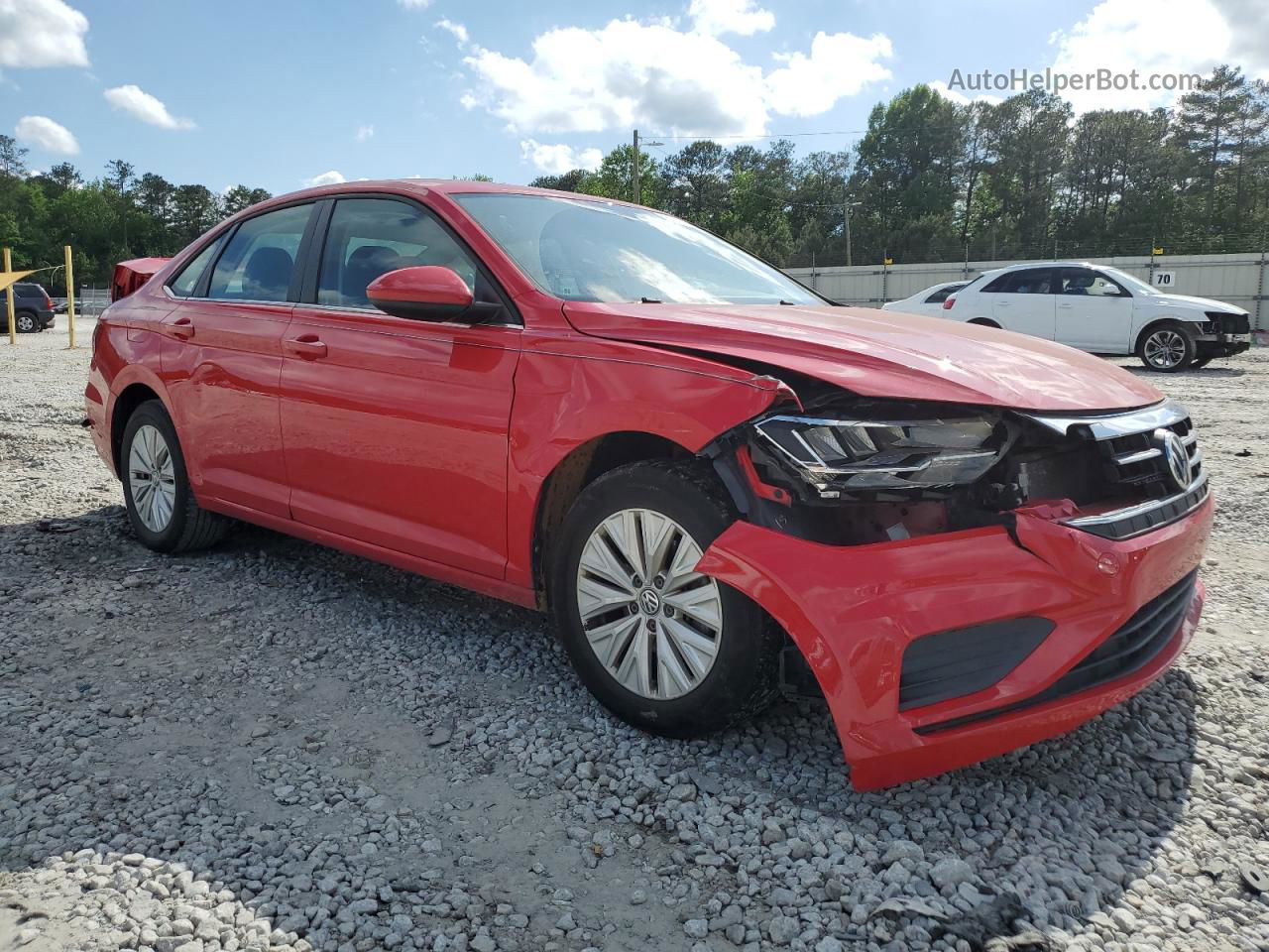 2019 Volkswagen Jetta S Red vin: 3VWCB7BUXKM237219