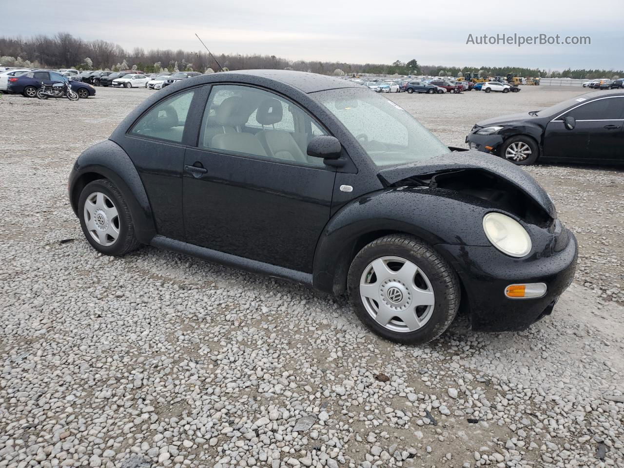 1999 Volkswagen New Beetle Gls Black vin: 3VWCC21C0XM405529