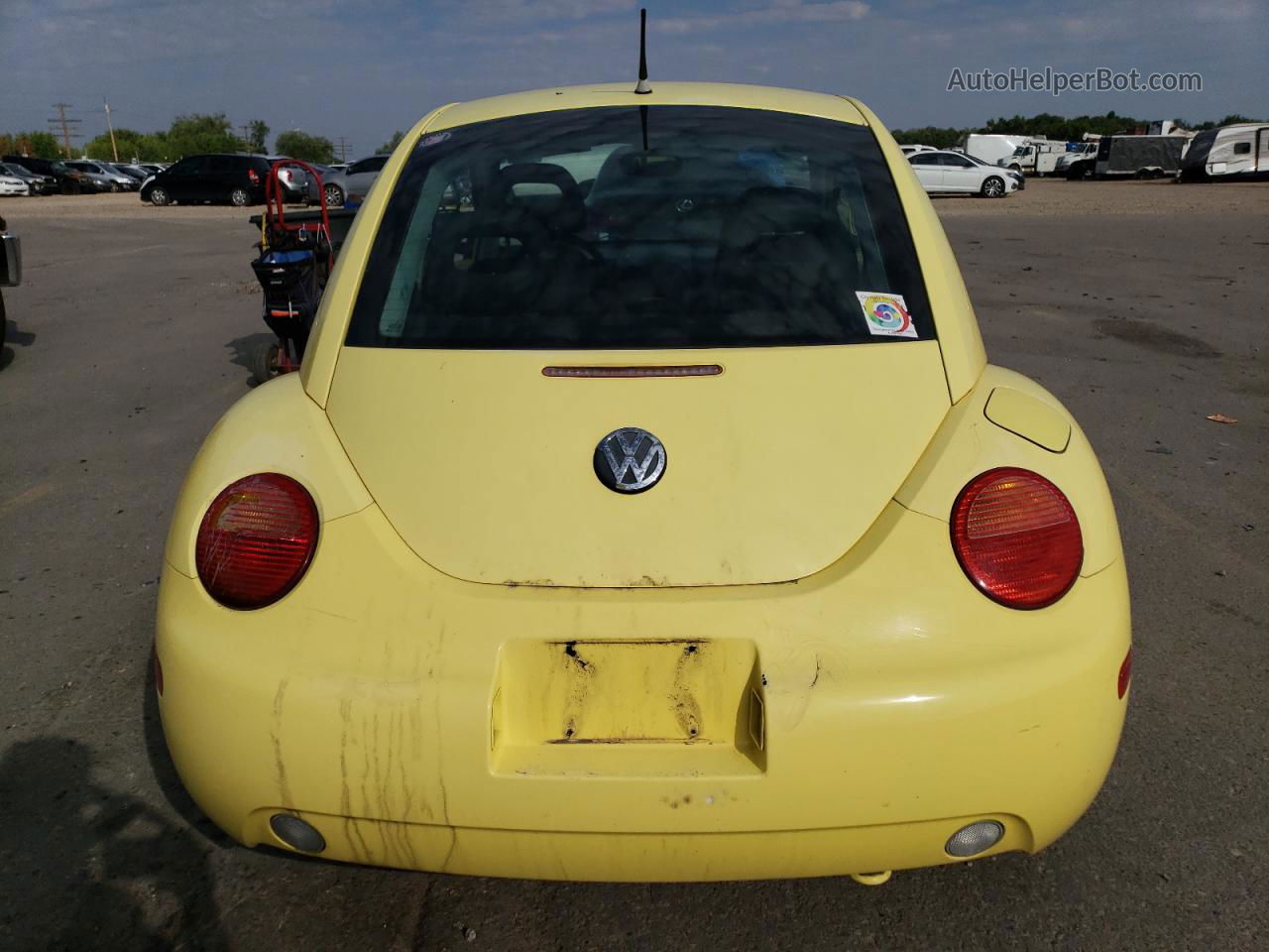 1999 Volkswagen New Beetle Gls Yellow vin: 3VWCC21C0XM424307