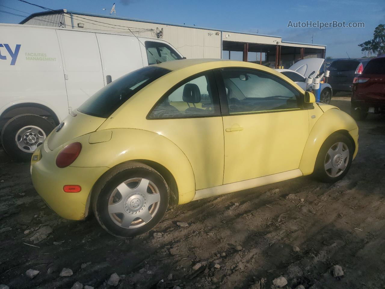 1999 Volkswagen New Beetle Gls Yellow vin: 3VWCC21C1XM429175