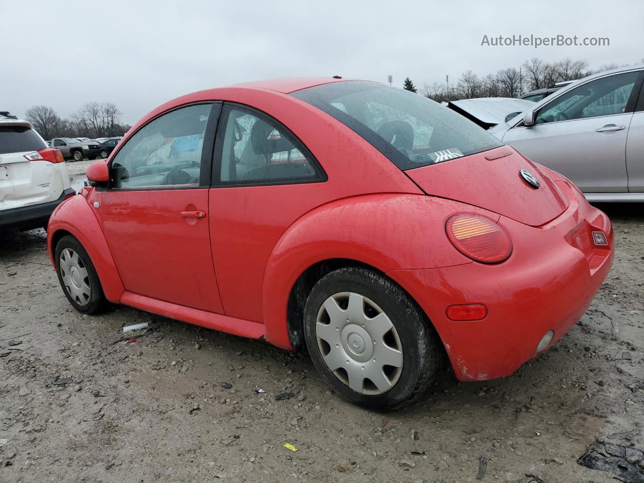 1999 Volkswagen New Beetle Gls Red vin: 3VWCC21C2XM422073