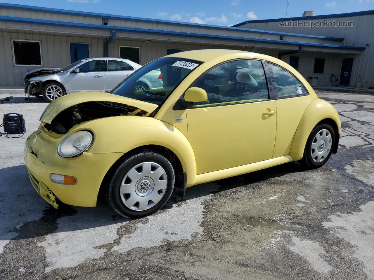 1999 Volkswagen New Beetle Gls Yellow vin: 3VWCC21C3XM451257