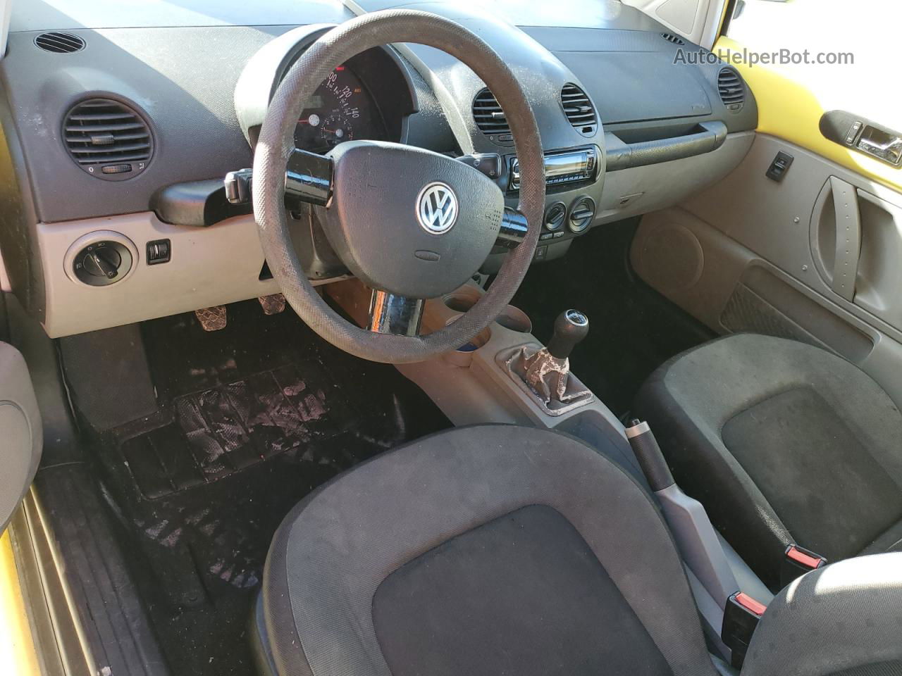 1999 Volkswagen New Beetle Gls Yellow vin: 3VWCC21C5XM419121