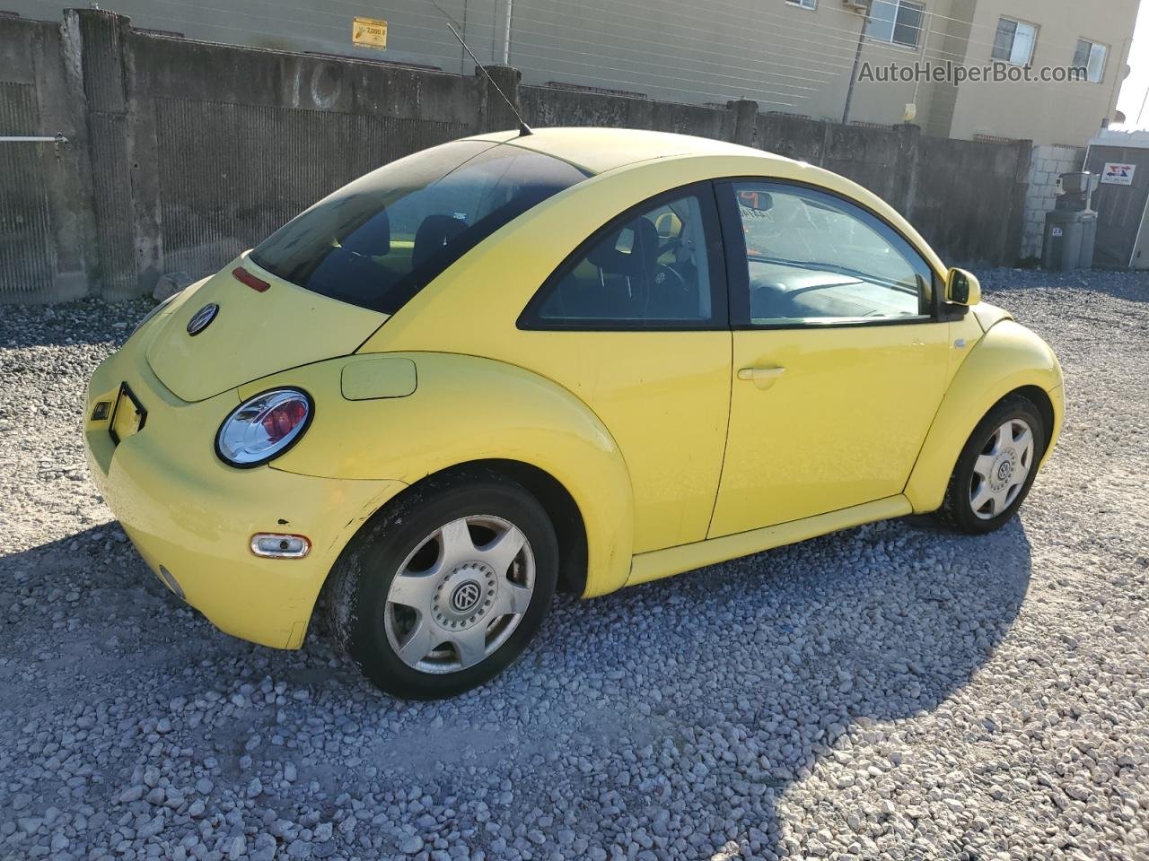 1999 Volkswagen New Beetle Gls Yellow vin: 3VWCC21C5XM419121