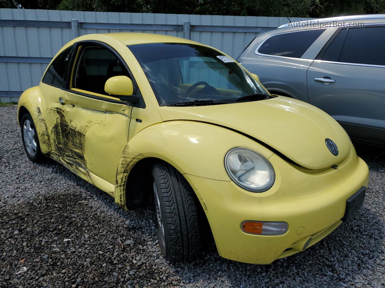 1999 Volkswagen New Beetle Gls Yellow vin: 3VWCC21C5XM425033