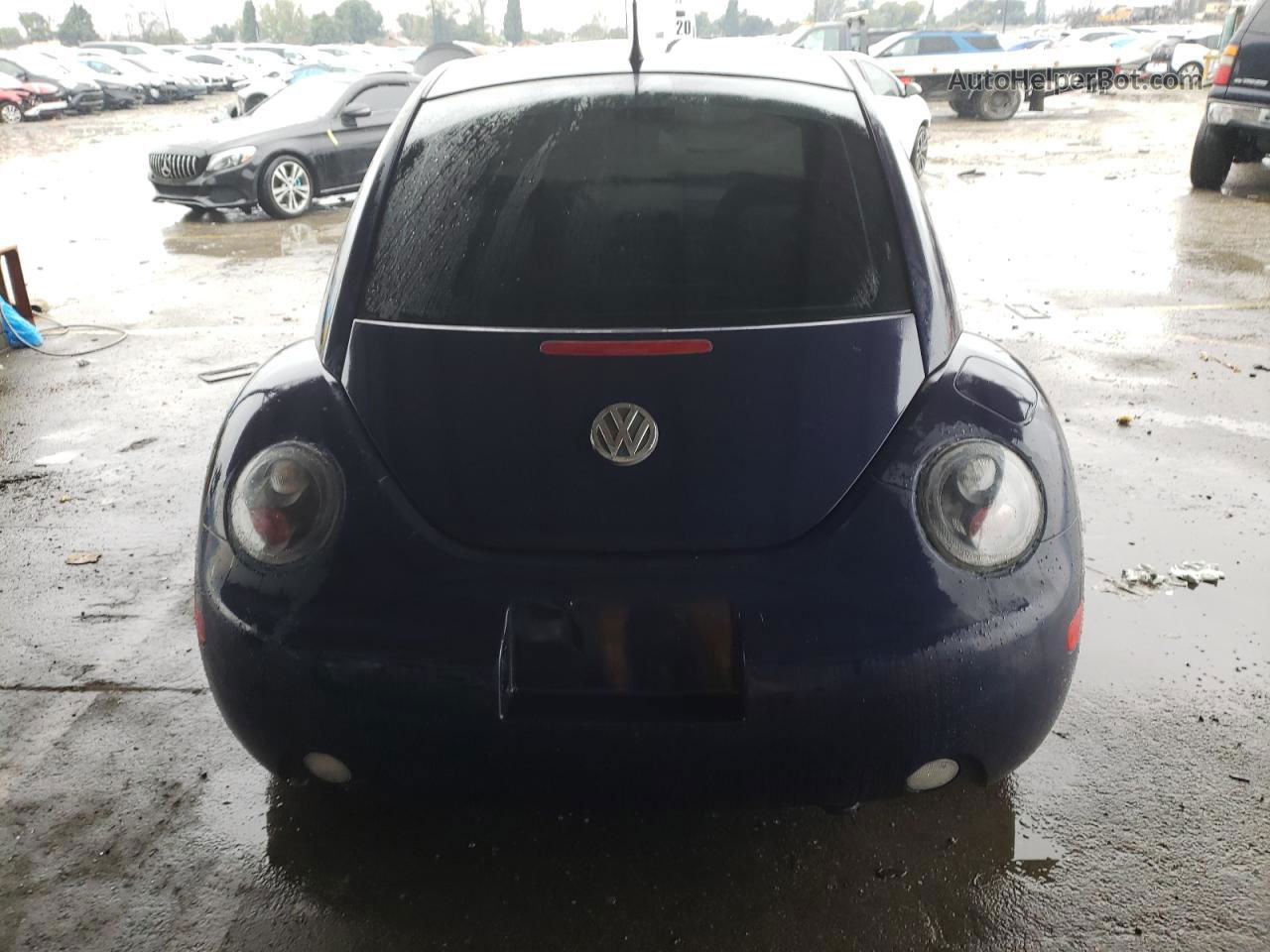 1999 Volkswagen New Beetle Gls Blue vin: 3VWCC21C5XM445864