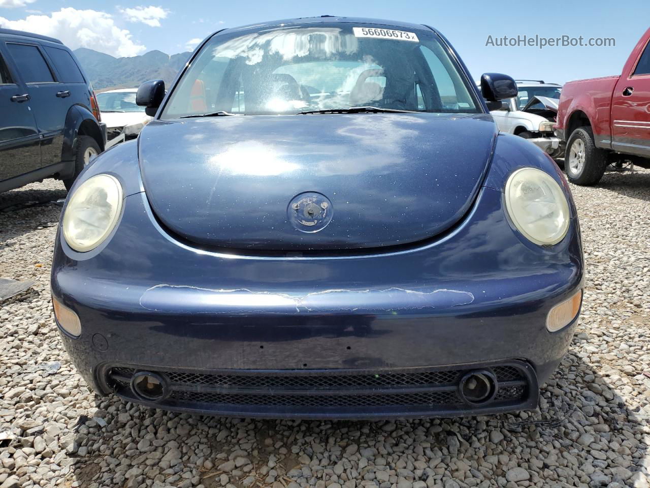 1999 Volkswagen New Beetle Gls Blue vin: 3VWCC21C6XM444870