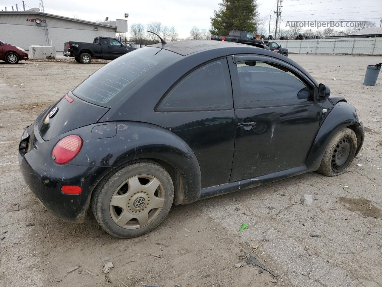 1999 Volkswagen New Beetle Gls Black vin: 3VWCC21C6XM467999