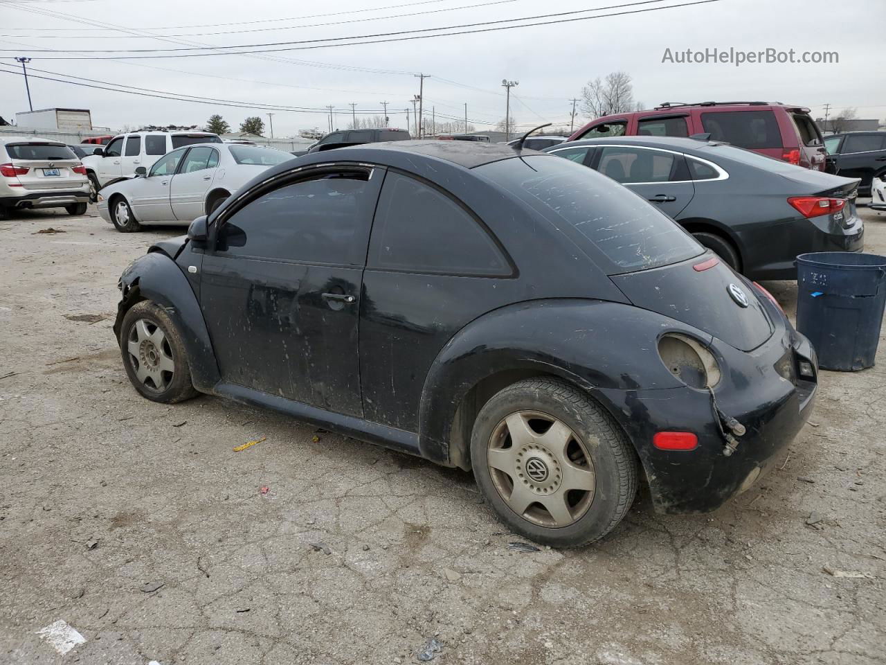 1999 Volkswagen New Beetle Gls Black vin: 3VWCC21C6XM467999