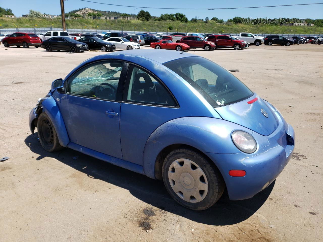 1999 Volkswagen New Beetle Gls Blue vin: 3VWCC21C9XM426072