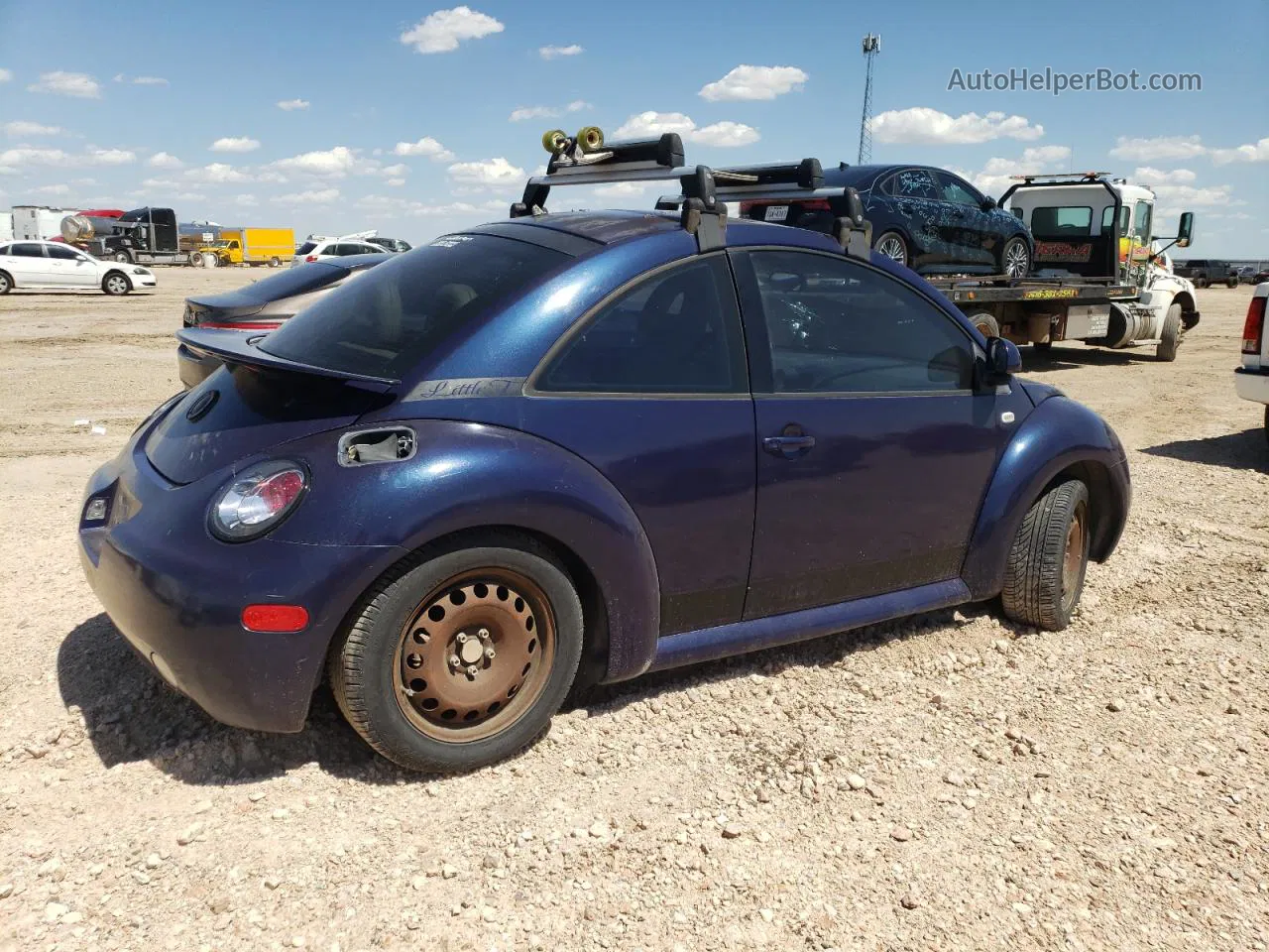 1999 Volkswagen New Beetle Gls Blue vin: 3VWCD21C2XM458407