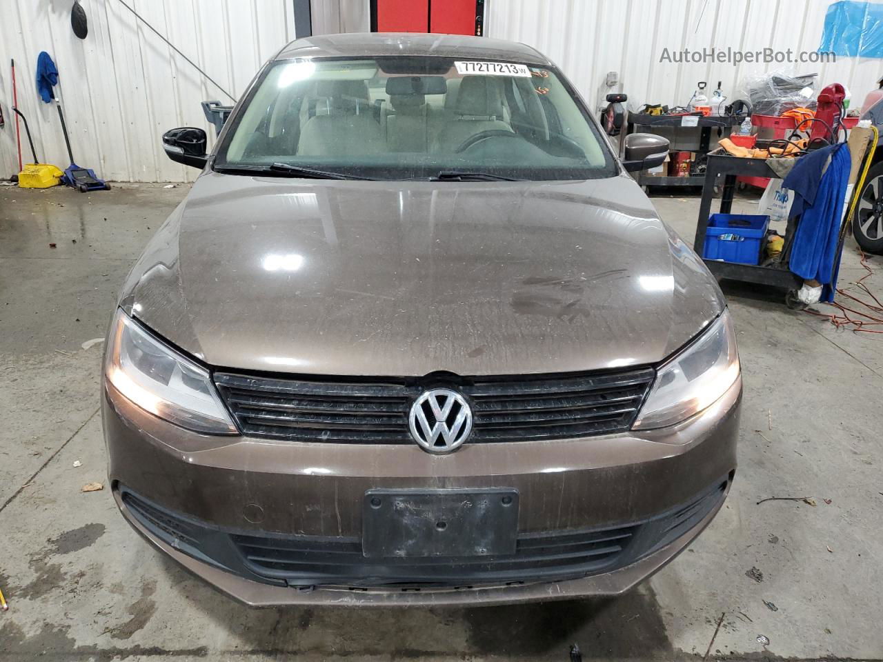 2014 Volkswagen Jetta Se Brown vin: 3VWD07AJ0EM213081