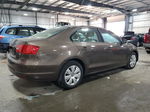 2014 Volkswagen Jetta Se Brown vin: 3VWD07AJ0EM213081