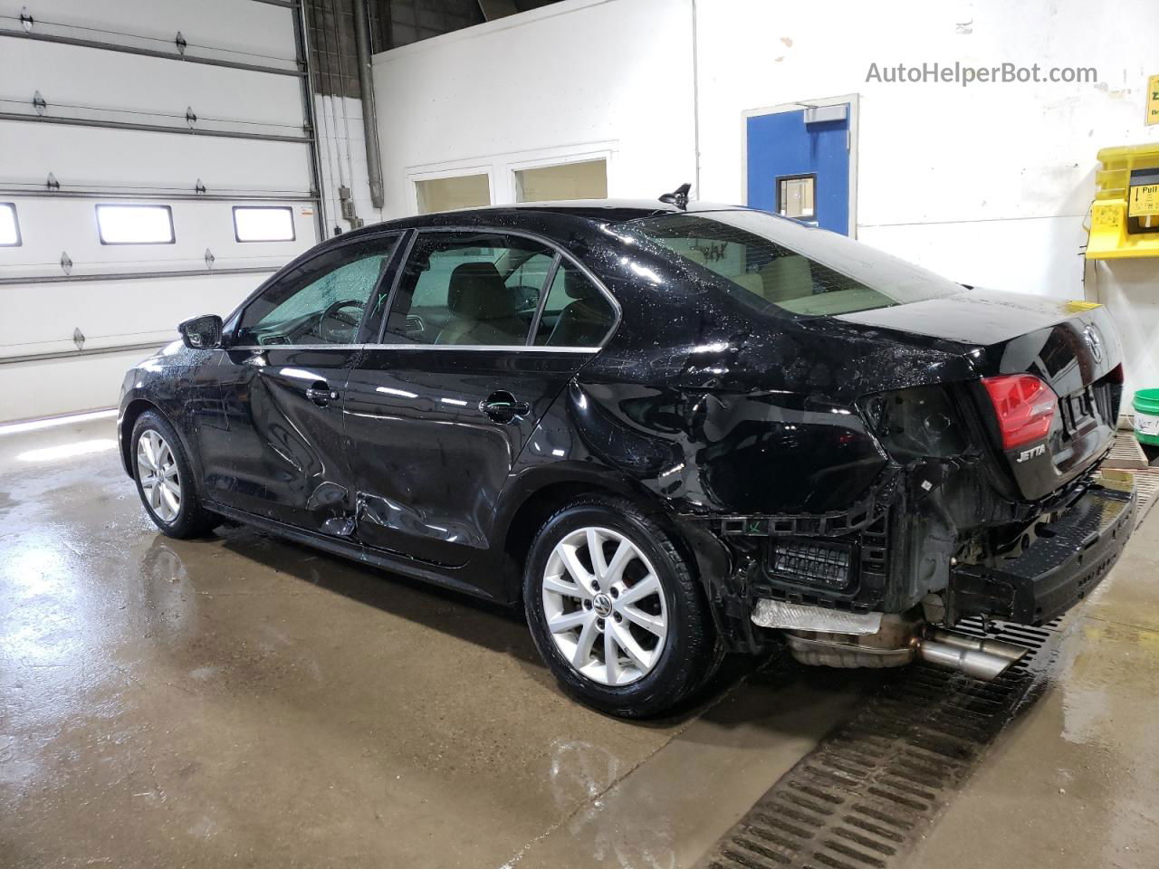 2014 Volkswagen Jetta Se Black vin: 3VWD07AJ0EM292039