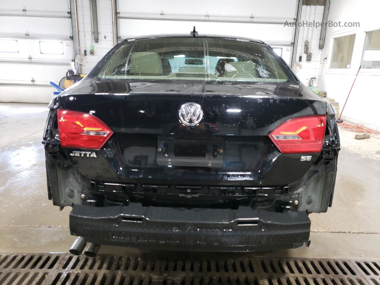 2014 Volkswagen Jetta Se Black vin: 3VWD07AJ0EM292039