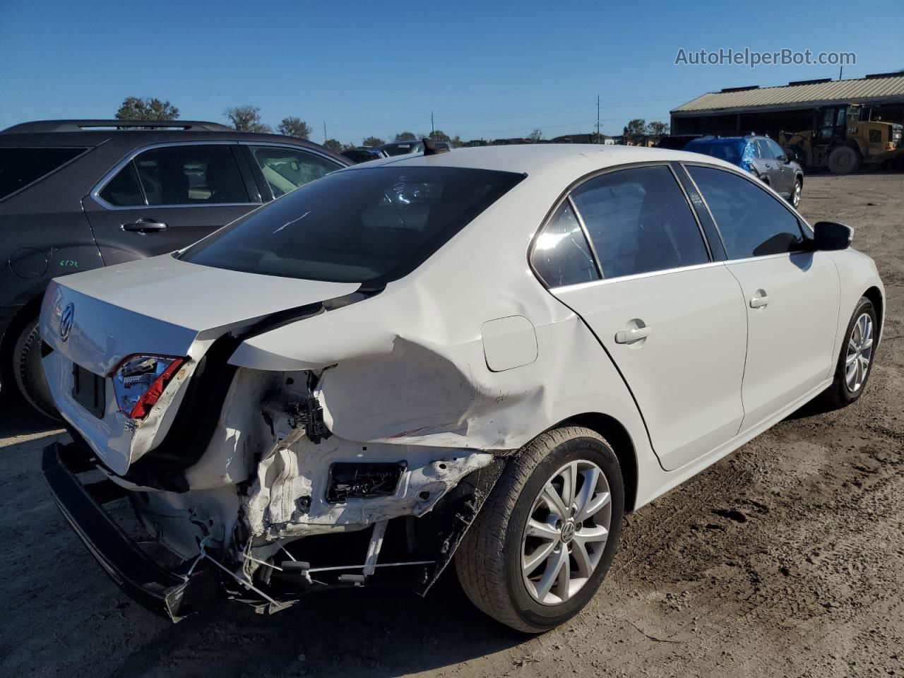 2014 Volkswagen Jetta Se White vin: 3VWD07AJ0EM356225