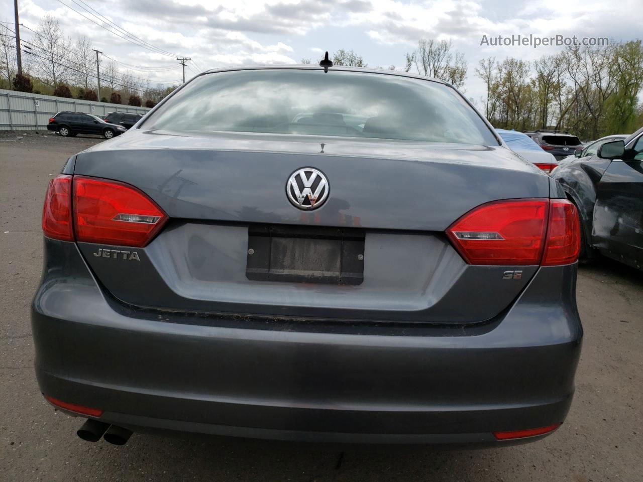 2014 Volkswagen Jetta Se Gray vin: 3VWD07AJ0EM402684