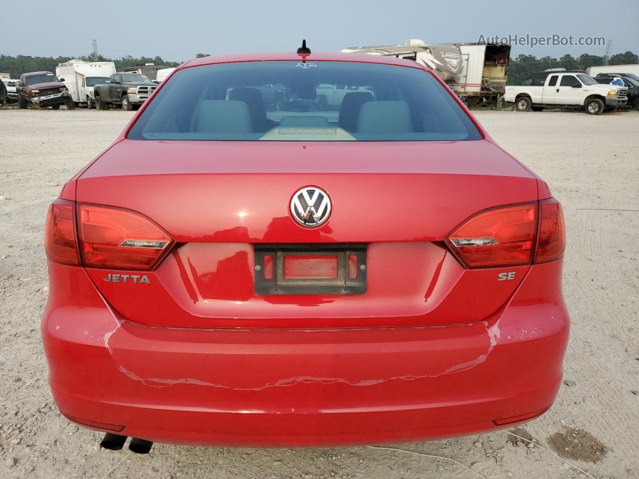 2014 Volkswagen Jetta Se Red vin: 3VWD07AJ0EM432347