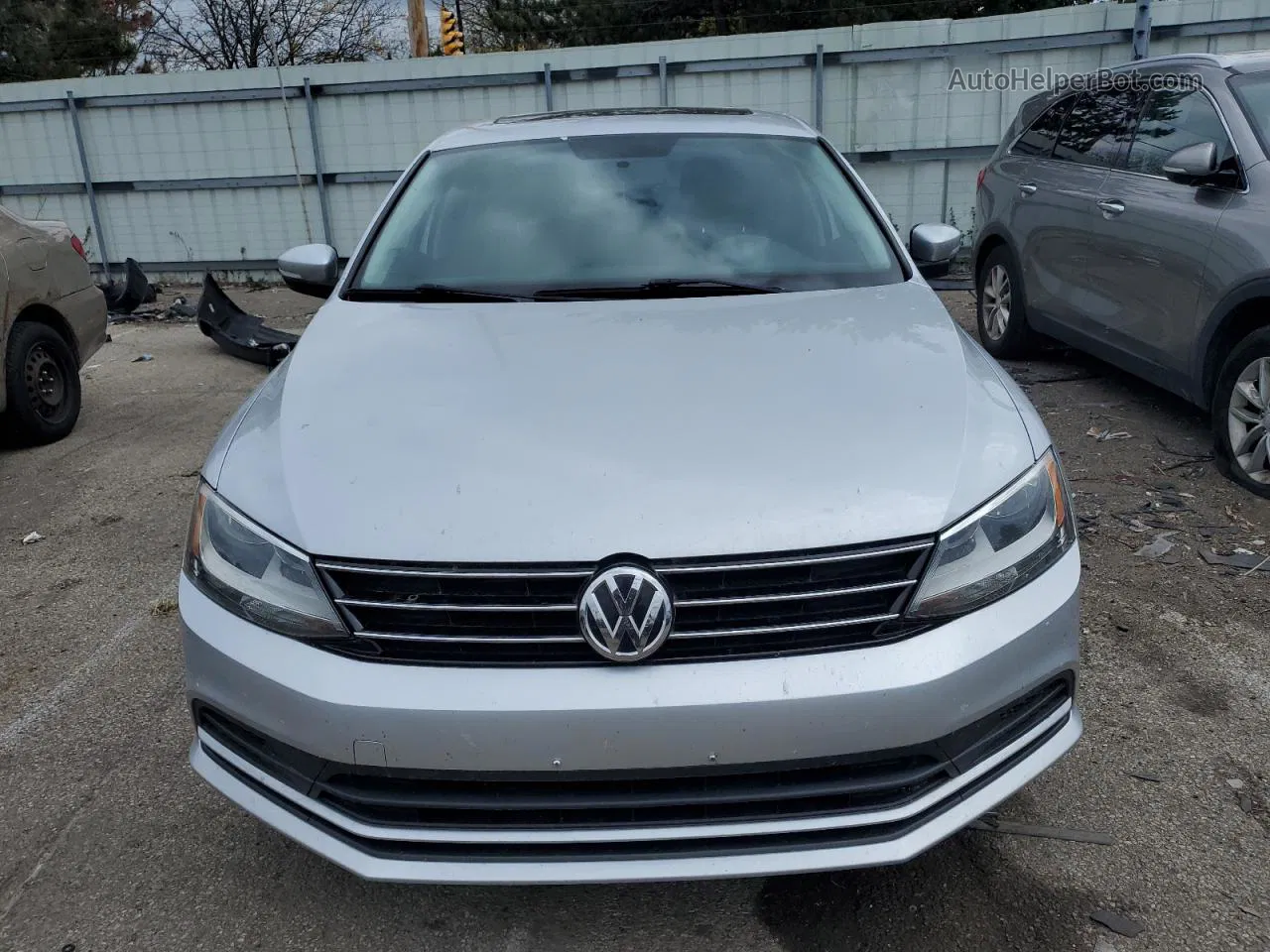 2015 Volkswagen Jetta Se Silver vin: 3VWD07AJ0FM285125