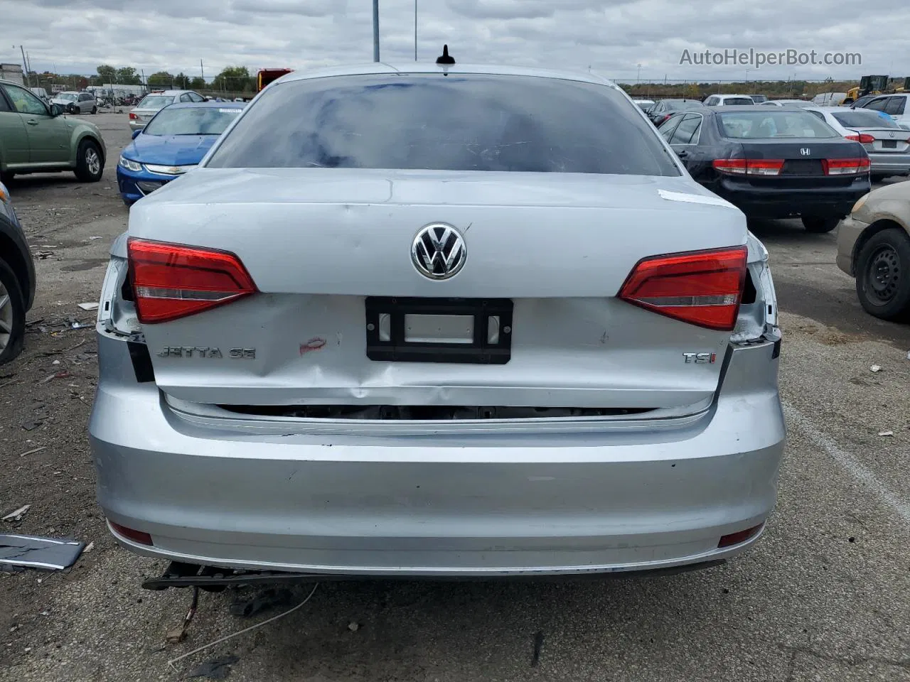 2015 Volkswagen Jetta Se Silver vin: 3VWD07AJ0FM285125