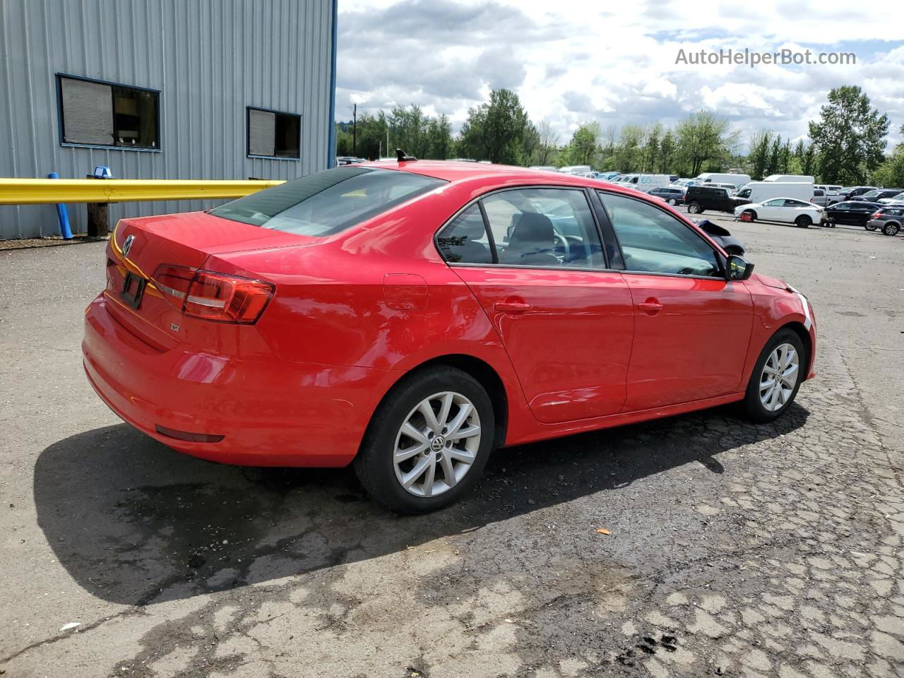 2015 Volkswagen Jetta Se Red vin: 3VWD07AJ0FM326739