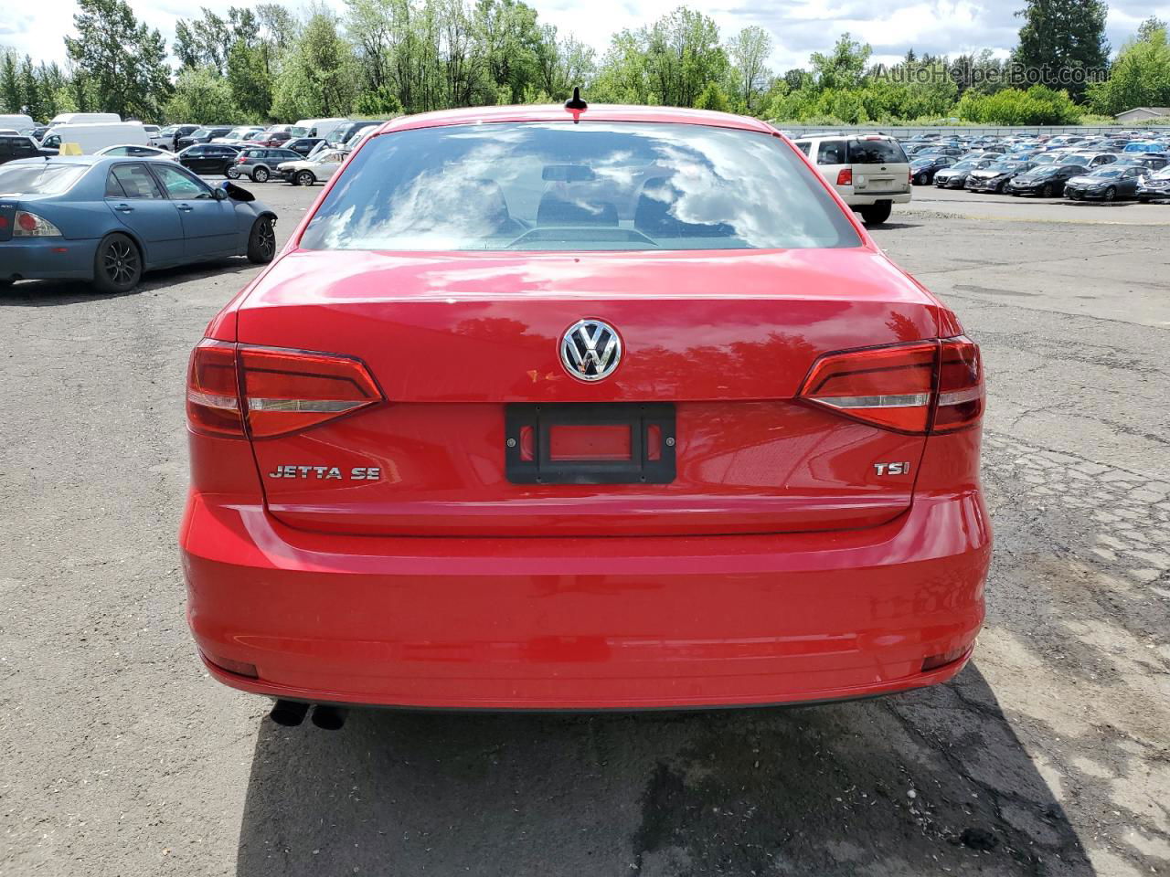 2015 Volkswagen Jetta Se Красный vin: 3VWD07AJ0FM326739