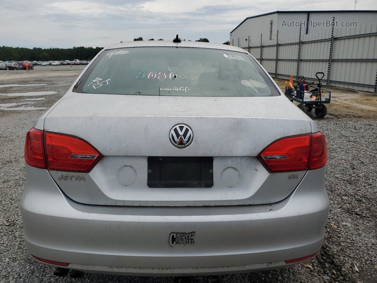 2014 Volkswagen Jetta Se Silver vin: 3VWD07AJ1EM230391