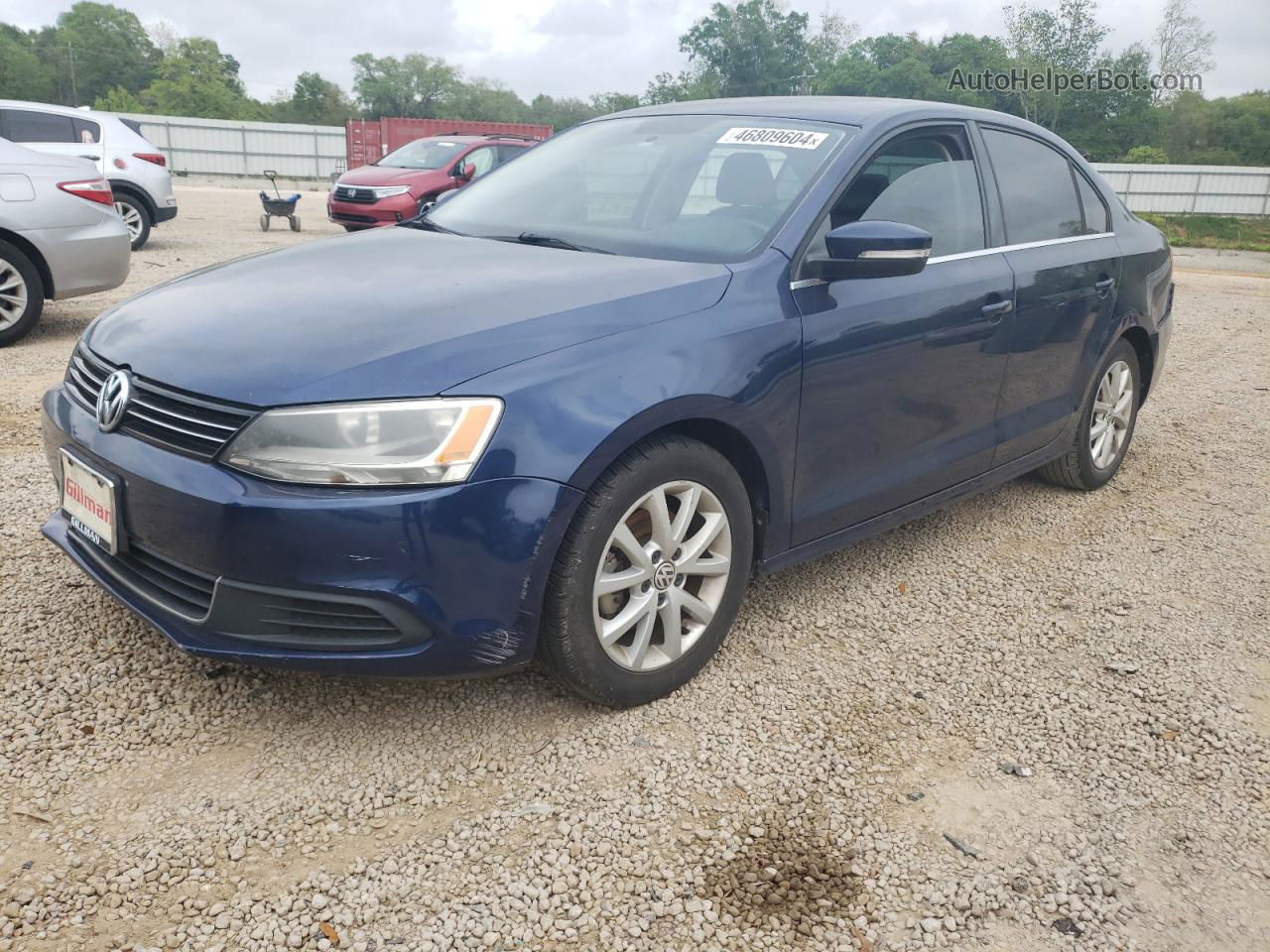 2014 Volkswagen Jetta Se Синий vin: 3VWD07AJ1EM318096