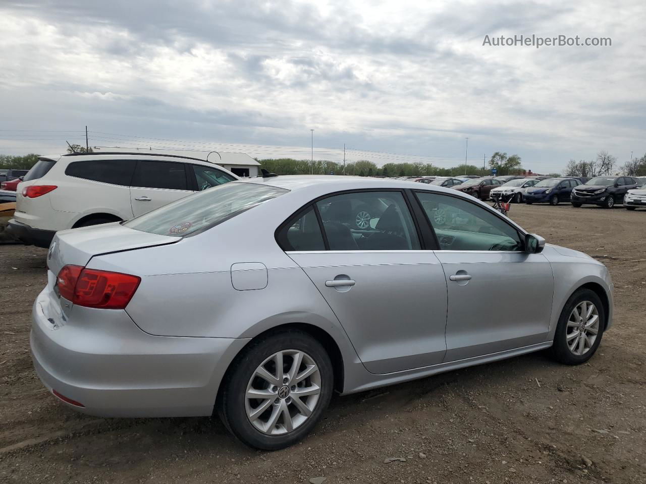 2014 Volkswagen Jetta Se Silver vin: 3VWD07AJ1EM333231