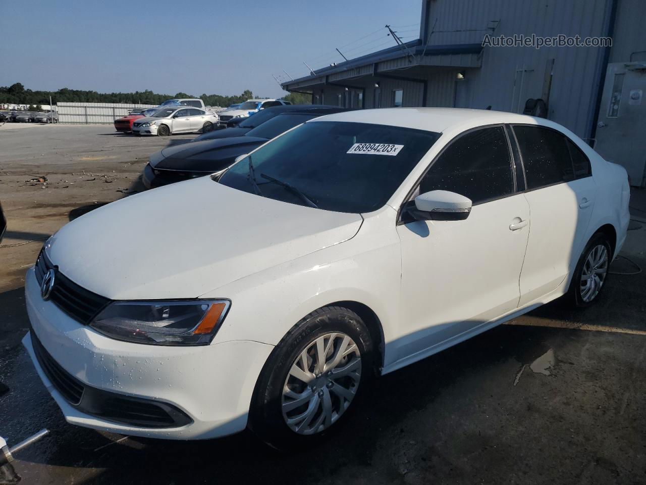 2014 Volkswagen Jetta Se White vin: 3VWD07AJ1EM371851