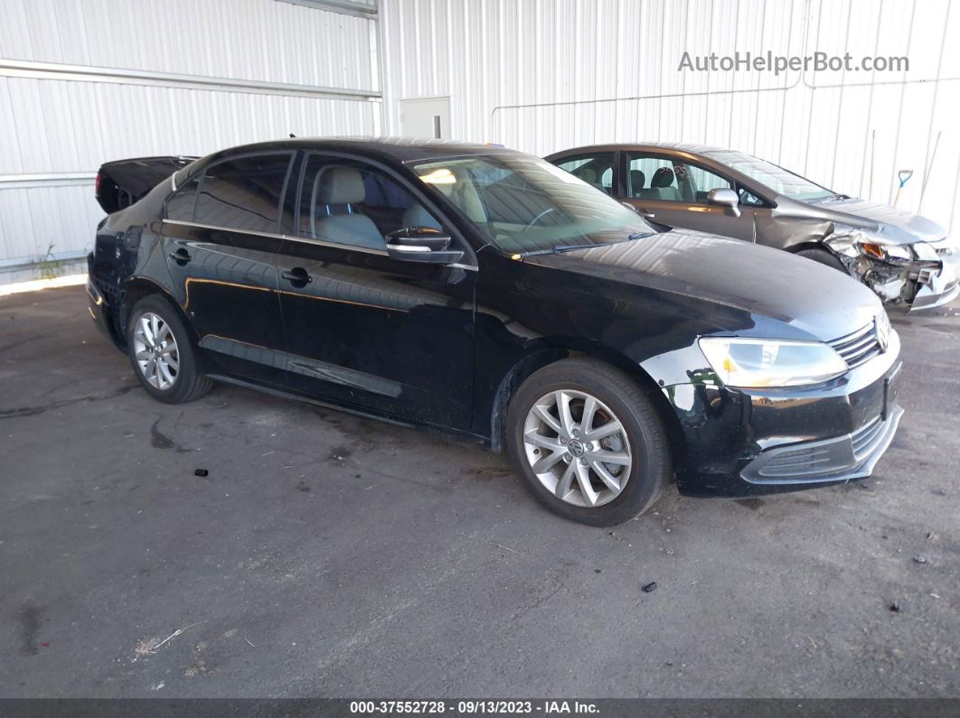 2014 Volkswagen Jetta 1.8t Se Black vin: 3VWD07AJ1EM441817