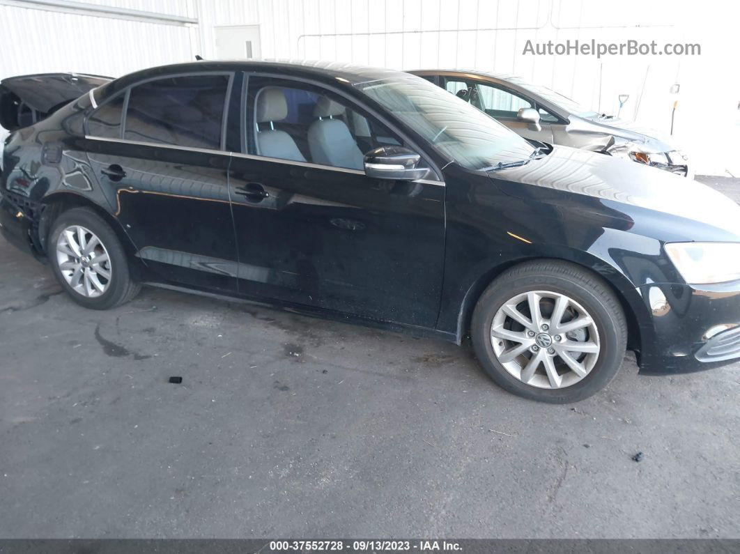 2014 Volkswagen Jetta 1.8t Se Black vin: 3VWD07AJ1EM441817