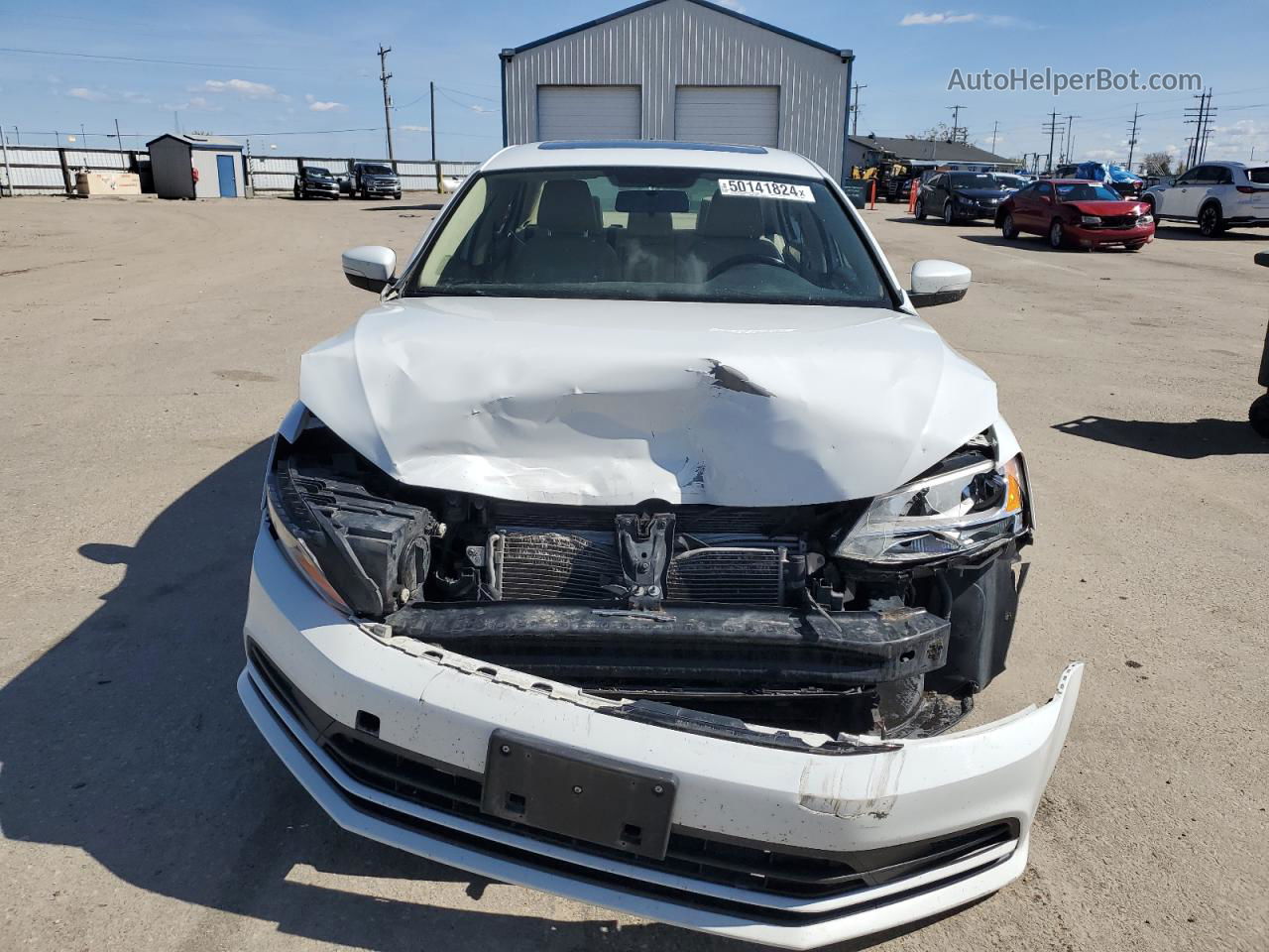 2015 Volkswagen Jetta Se White vin: 3VWD07AJ1FM302370