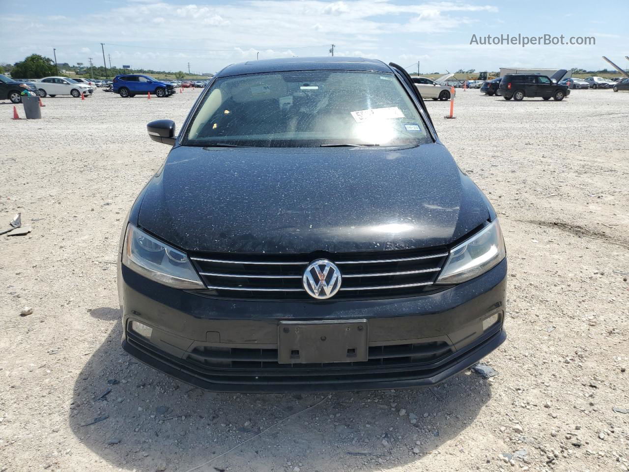 2015 Volkswagen Jetta Se Black vin: 3VWD07AJ1FM316513