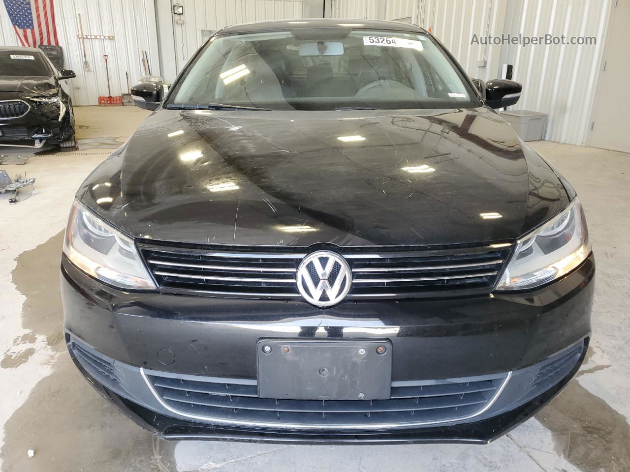 2014 Volkswagen Jetta Se Black vin: 3VWD07AJ2EM313893